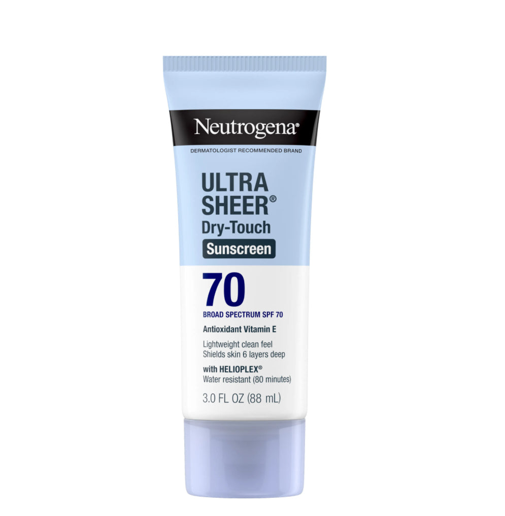 Neutrogena Ultra Sheer Dry Touch Sunscreen Lotion SPF 70 واقي شمس نيتروجينا ألترا شير بتركيبة الجفاف الفوري