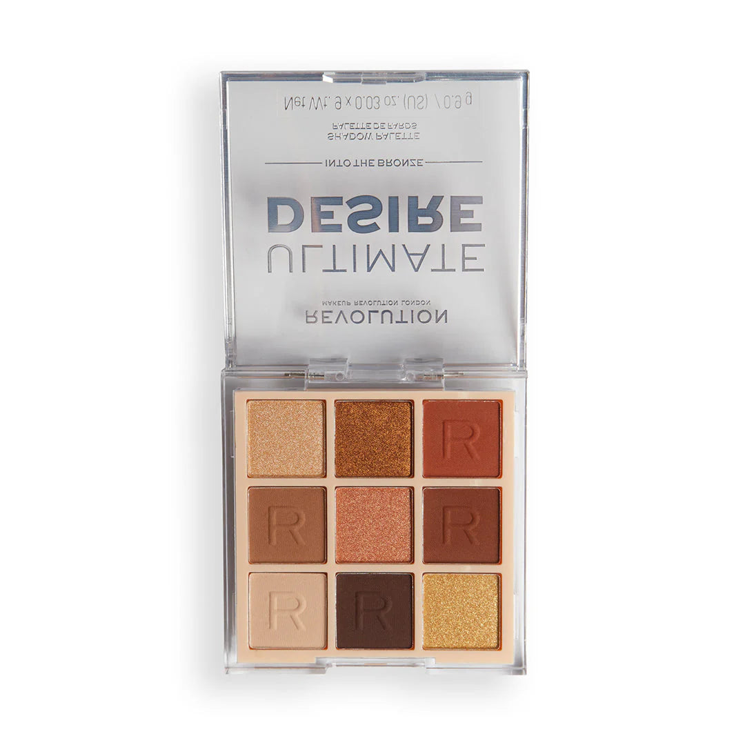 REVOLUTION Ultimate Desire Shadow Palette Into The Bronzer علبة ظلال العيون من ريفليوشن