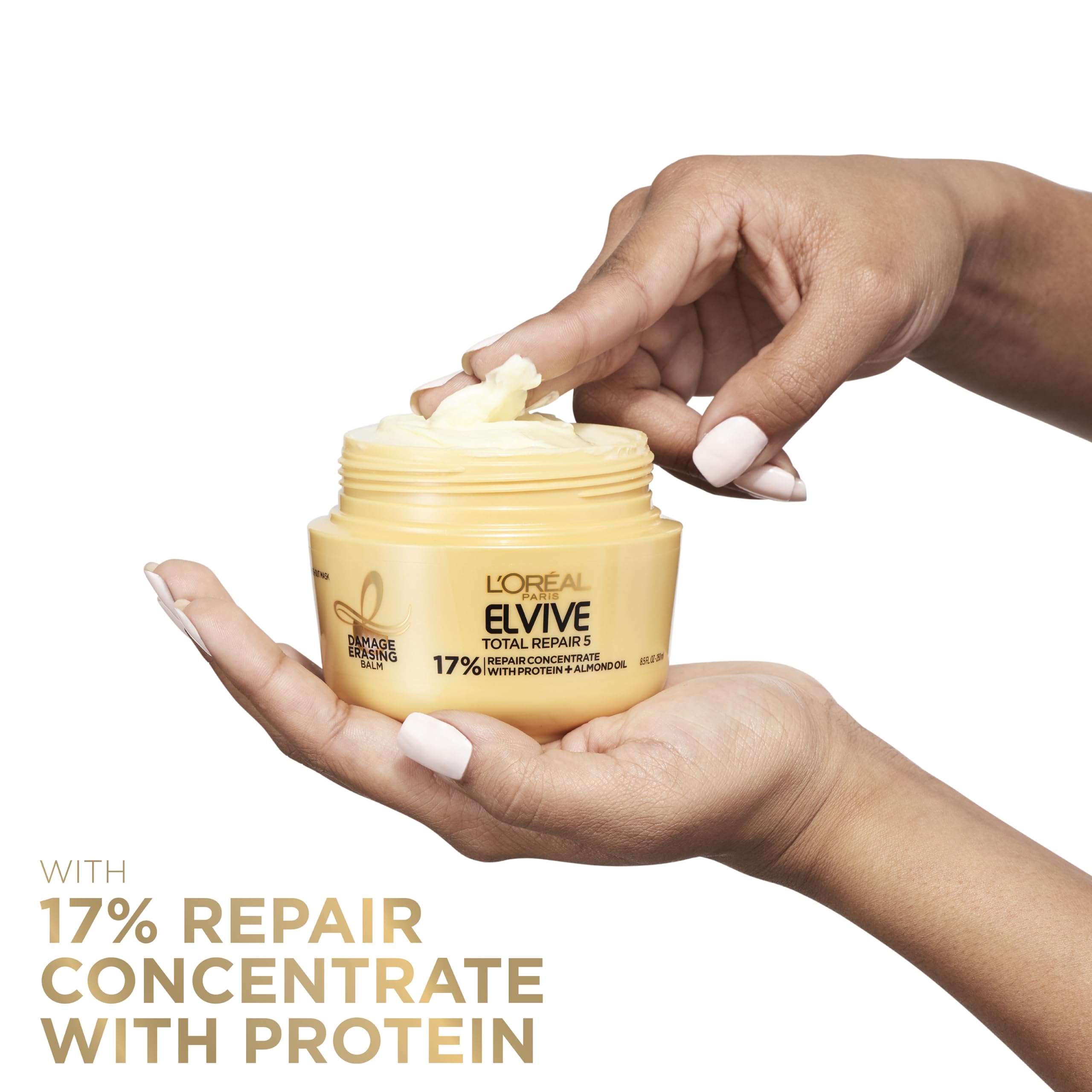 LOREAL PARIS ELVIVE total repair 5 17% repair concentrate with protein + almond oil ماسك الشعر من لوربال بارس الفيف