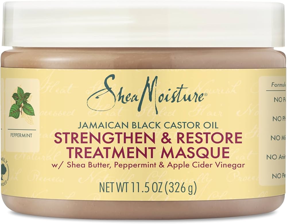 SHEA MOISTURE JAMAICAN BLACK CASTOR OIL Strengthen & Restore Treatment Masque ماسك الشعر
