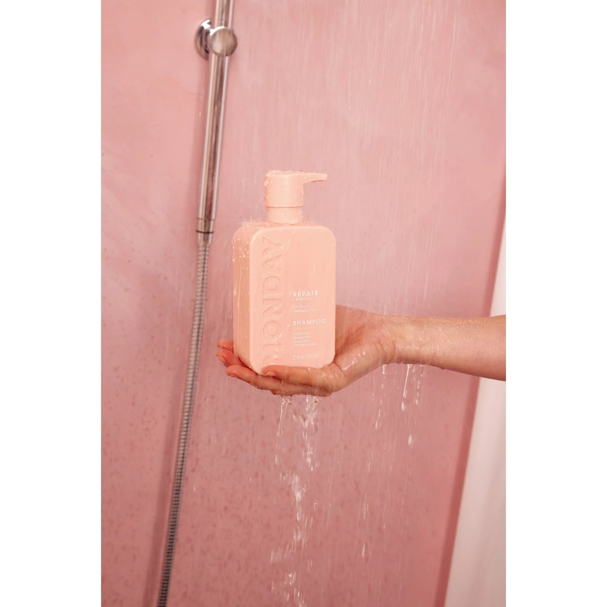 MONDAY repair + keratin for dry to damaged hair shampoo شامبو الشعر المتضرر من مندي