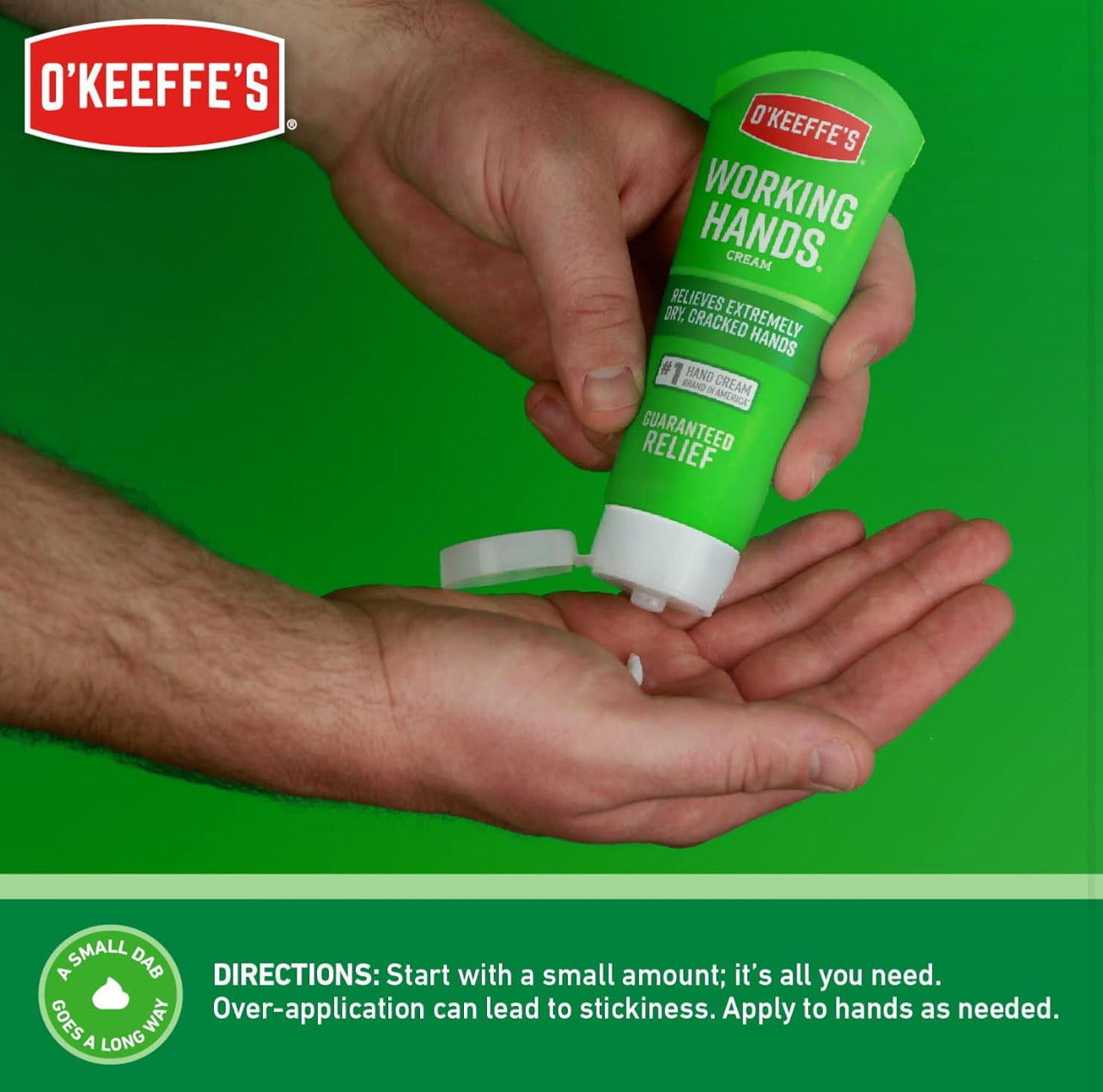 O'Keeffe's WORKING HANDS Relieves extremely Dry Cracked hand Hand Cream  مرطب اليدين الجافة المتشققة من اوكيفز