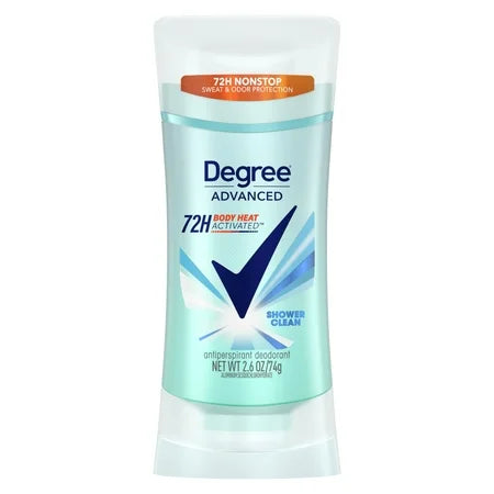 DEGREE Advanced Protection Body Heat Activated Deodorant Stick – Shower Clean مزيل العرق برائحة الانتعاش بعد الاستحمام
