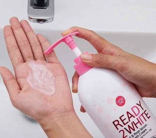 CATHY DOLL Ready 2White Pearl & Rose Serum Body Bath Cream غسول الجسم باللؤلؤ والازهار من كاثي دول