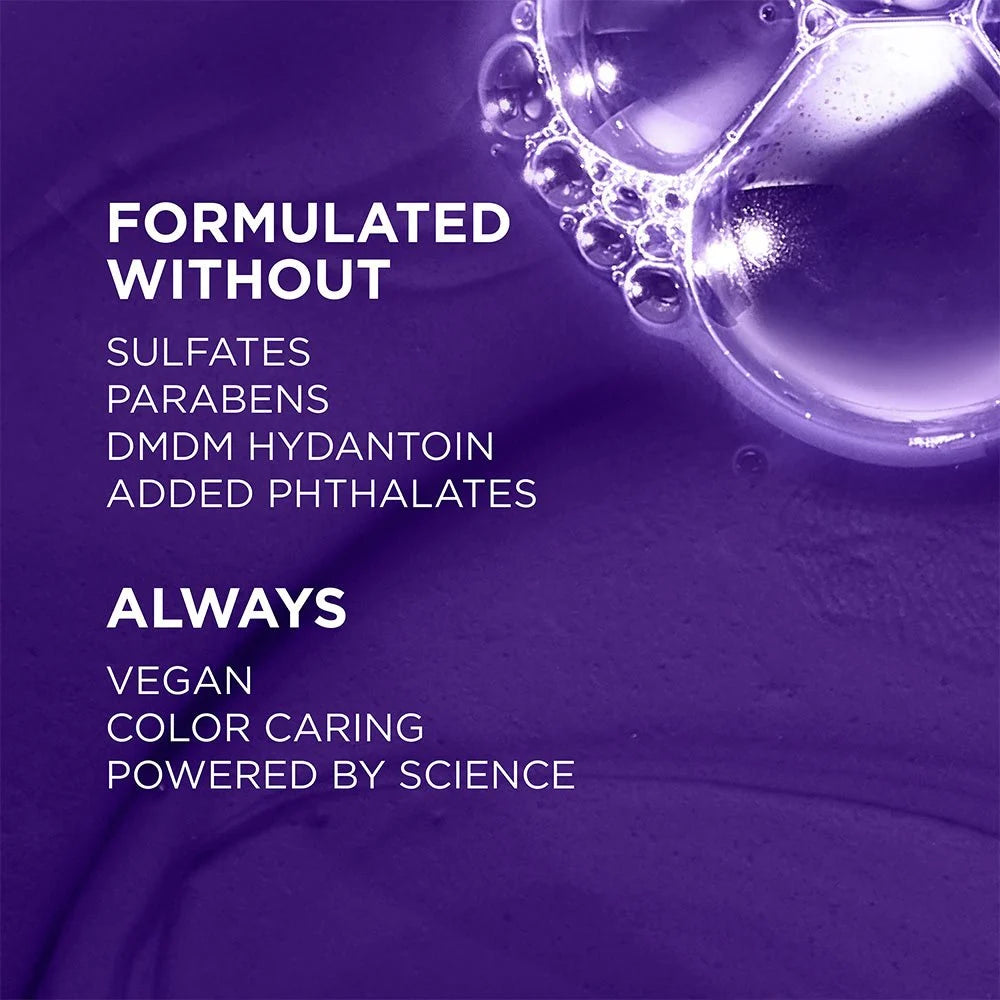 LOREAL PARIS Ever Pure Sulfate Free Purple Shampoo شامبو لورِيال باريس  لتوحيد اللون وتقليل الاصفرار في الشعر الأشقر