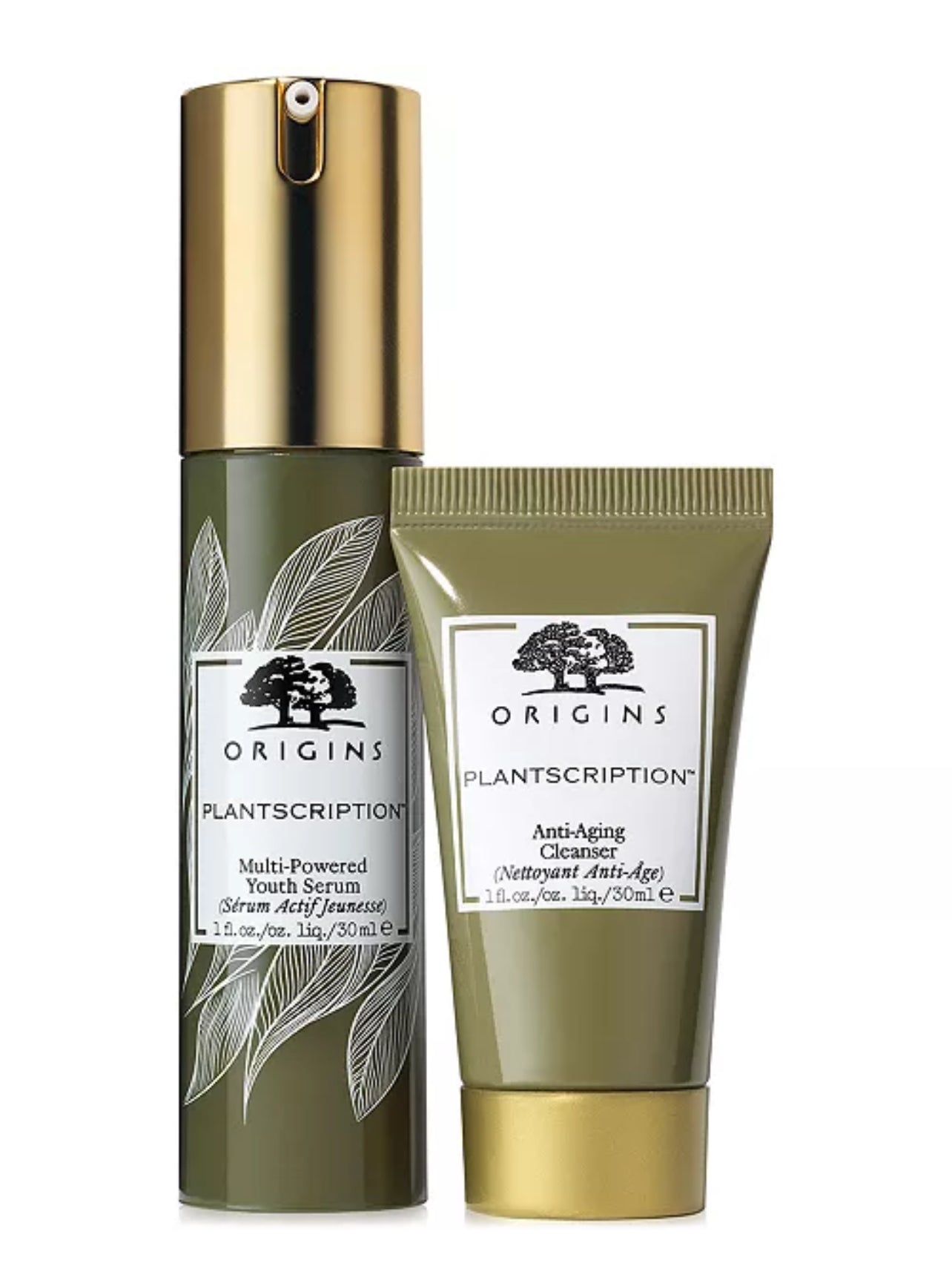 ORIGINS Youth Magicians Plantscription Cleansing & Line Smoothing Duo بكج ثنائي العناية بالبشرة من اورجنز