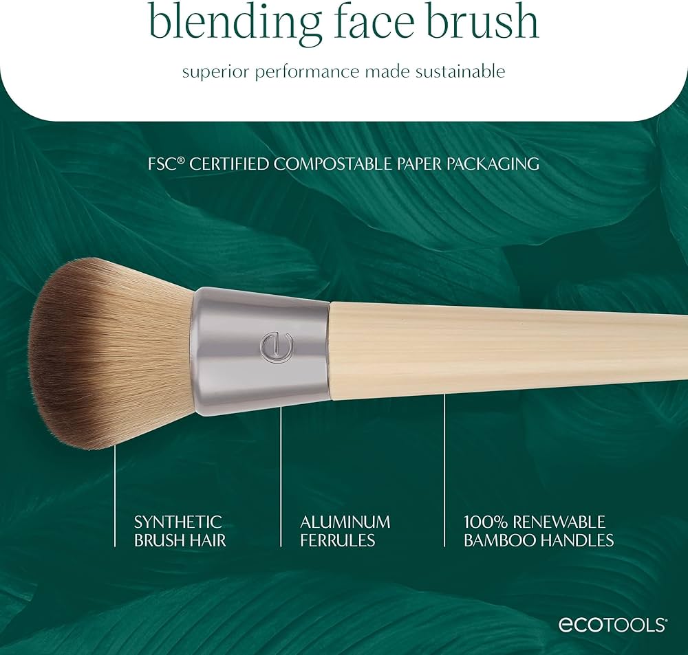 ECOTOOLS Belnding Face Brush E 0042 فرشاة الوجه للمزج من إيكو تولز