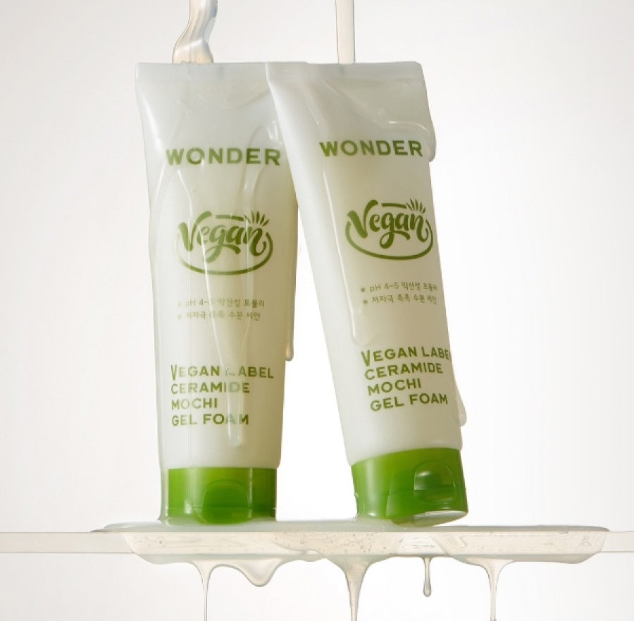 TONYMOLY Wonder Vegan Label Ceramide Mochi Gel Foam غسول البشرة