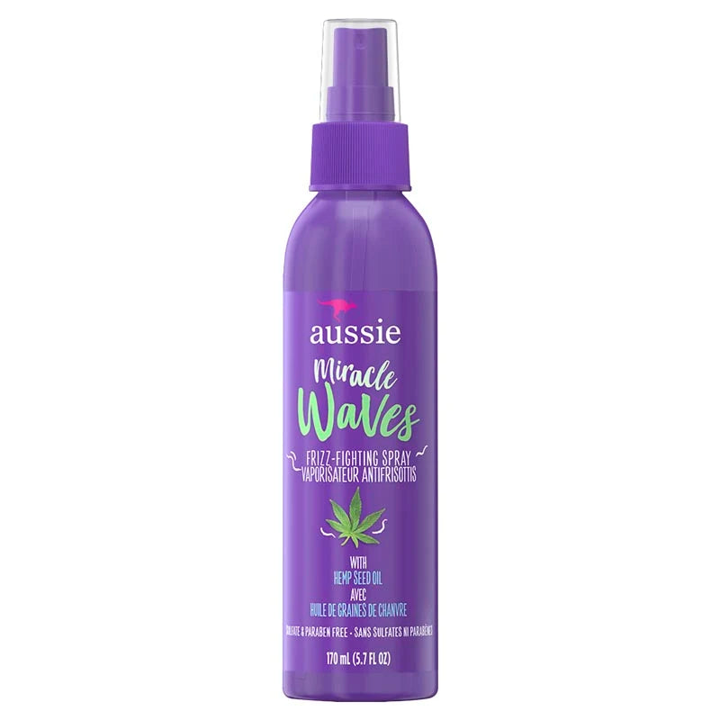 AUSSIE Miracle Waves Frizz Fighting Spray ليف ان الشعر ببذور السمسم من اوسي
