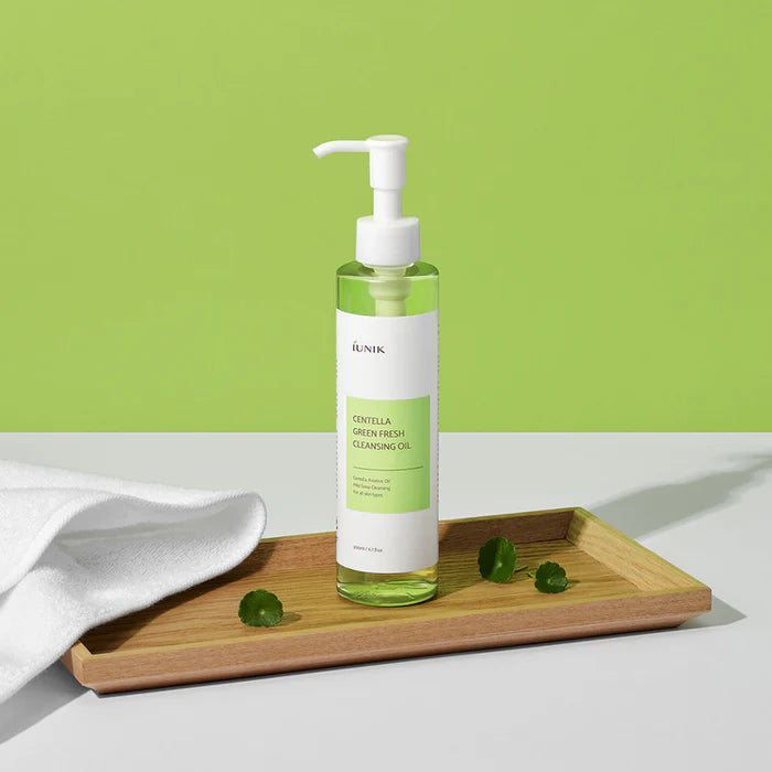 IUNIK Centella Green Fresh Cleansing Oil 200Ml الغسول الزيتي بالسنتيلا من ايونيك