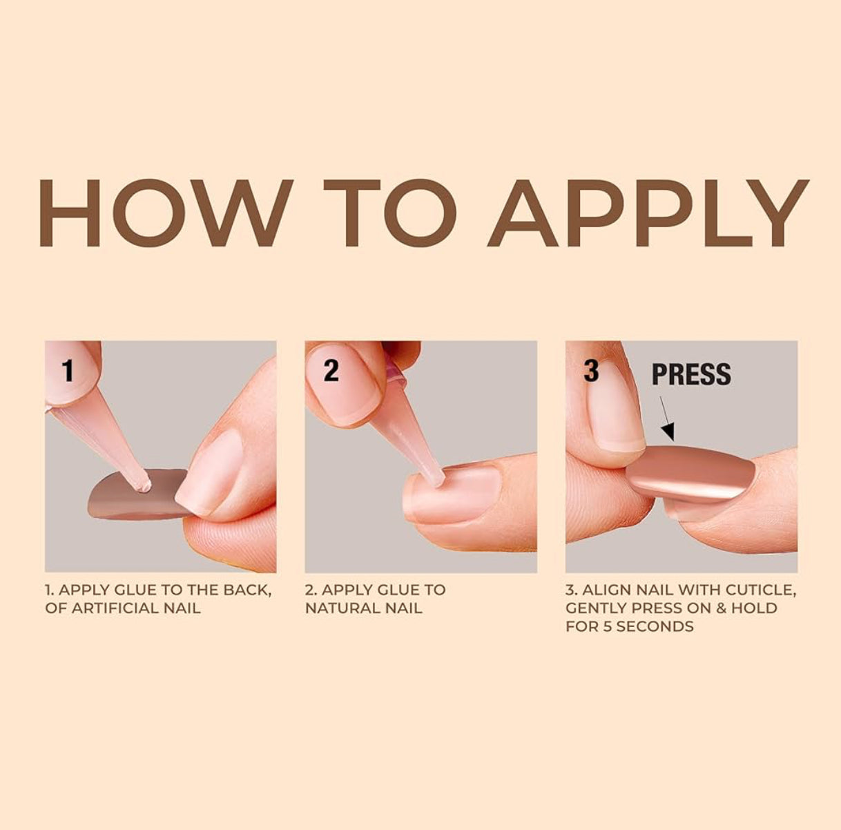 KISS Bare But Better True Nude Nail Shades Sculpted Nail Glue Included 28 Nails اظافر صناعية
