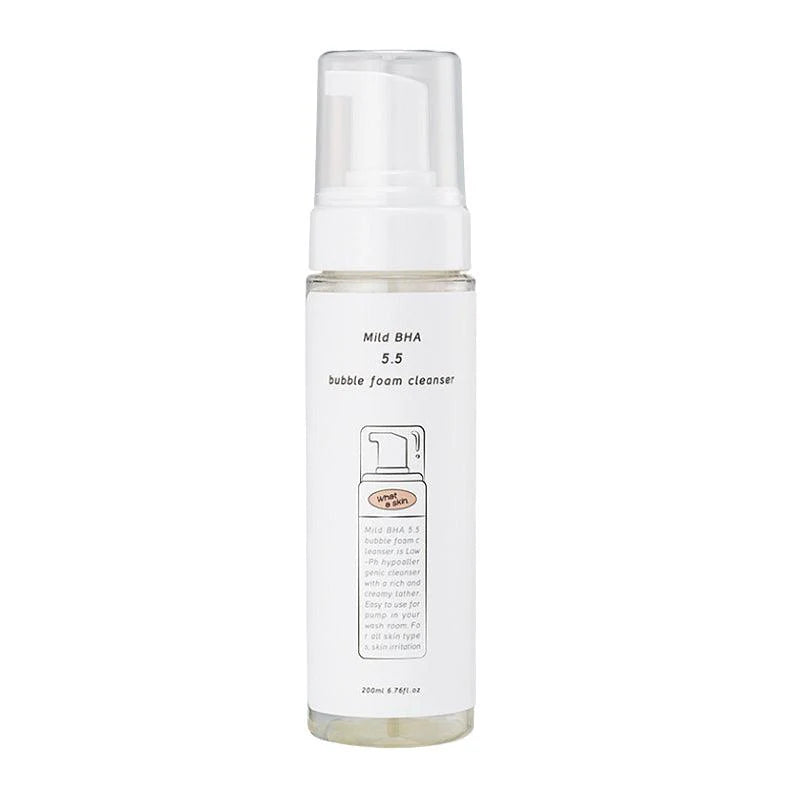 What A Skin Mild BHA 5.5 Bubble Foam Cleanser Acne