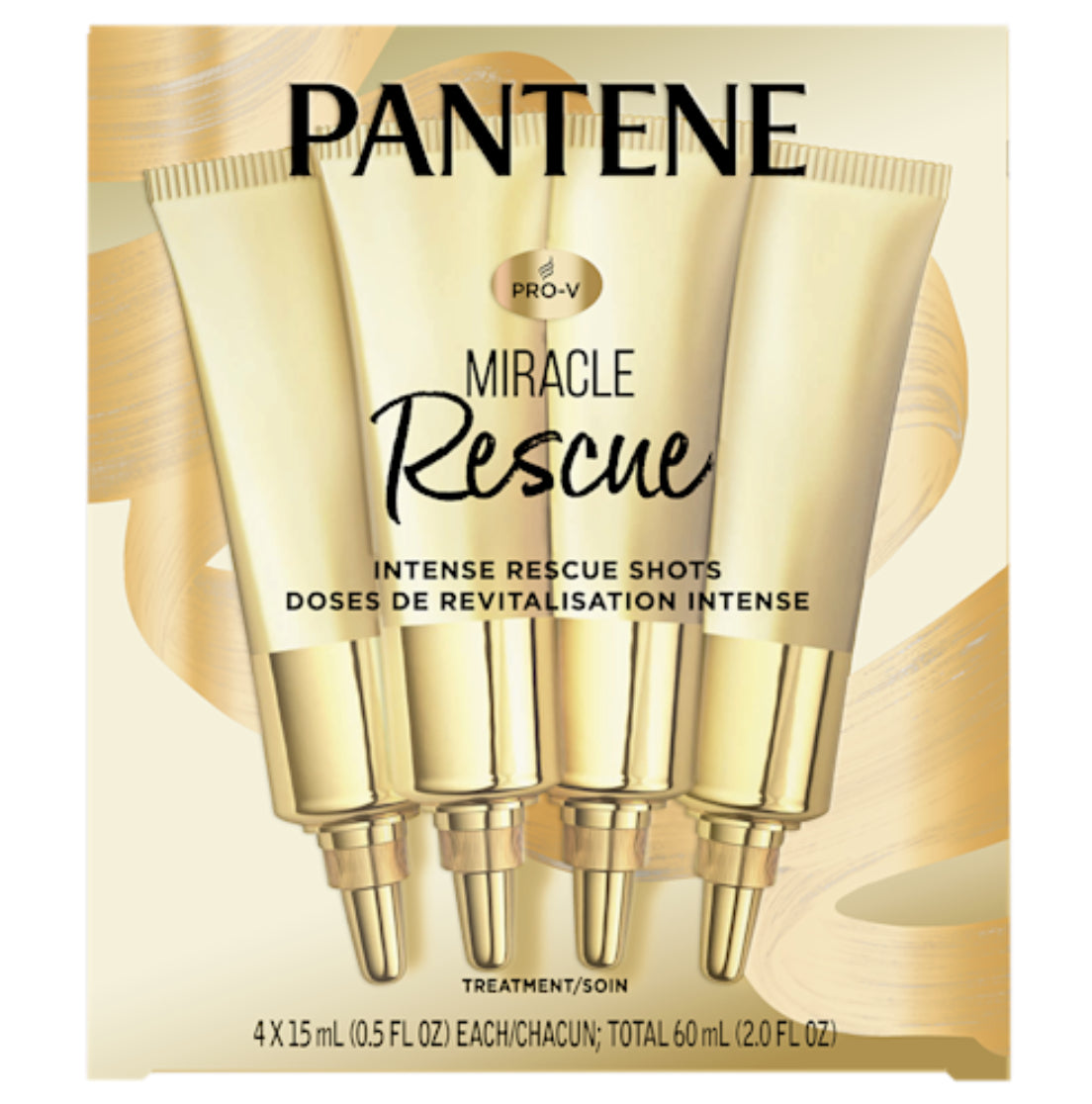 Pantene Pro-V Miracle Intense Rescue Shots 4Pcs*15ml أمبولات بانتين برو-في ميراكل للعناية المكثفة وإنقاذ الشعر
