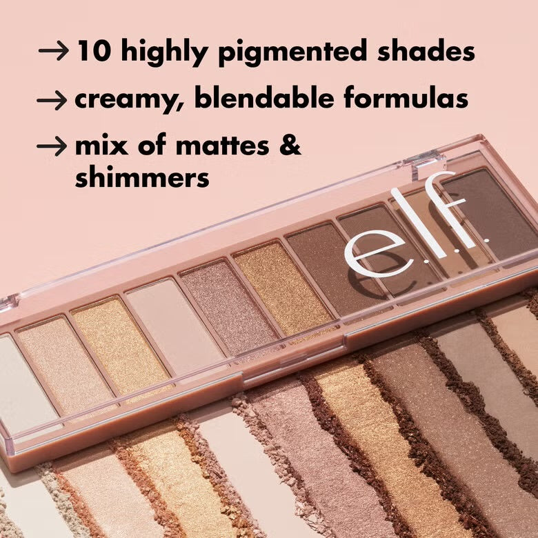 ELF shadow palette nude rose gold علبة ظلال العيون من ايلف