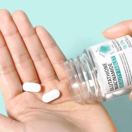 APLB glutathione niacinamide beauty tablet 18.5% اقراص الكلوتاثيون و النياسينمايد