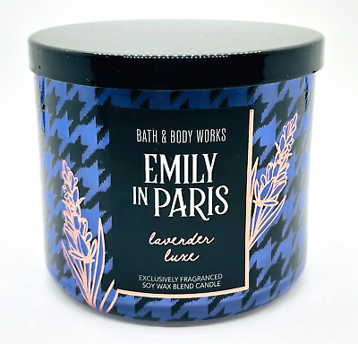 BATH AND BODY WORKS Emily in paris exclusively fragranced soy wax blend candle شمعة معطرة بالزيوت الاساسية العطرية من باث اند بودي وركس