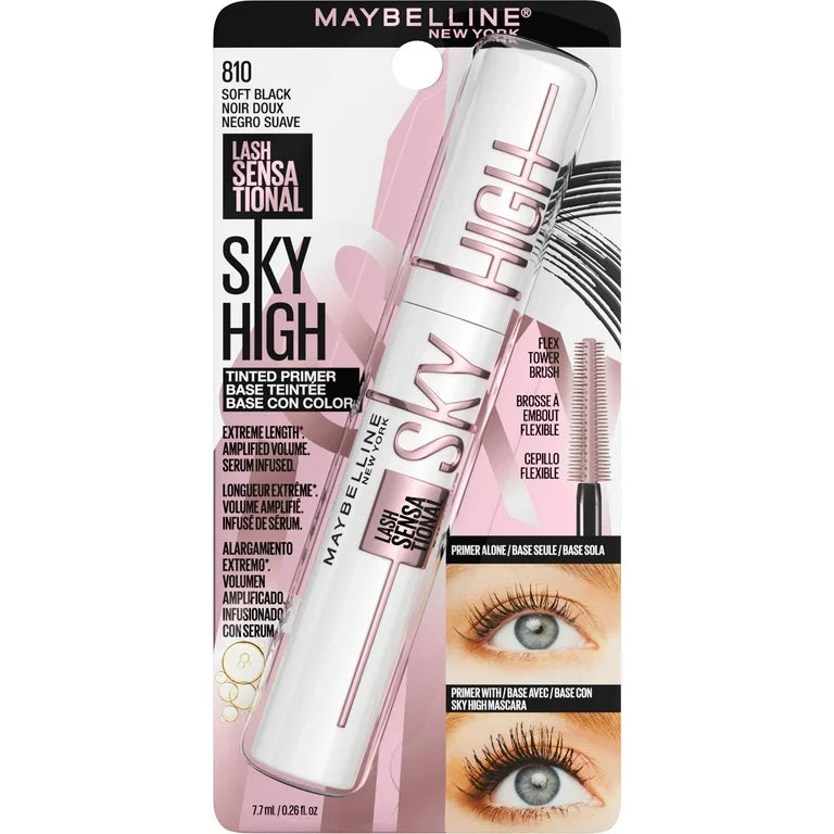 MAYBELLINE Lash Sensational Sky High Tinted Primer - 810 Black برايمر ماسكارا سكاي هاي الملوّن من ميبيلين