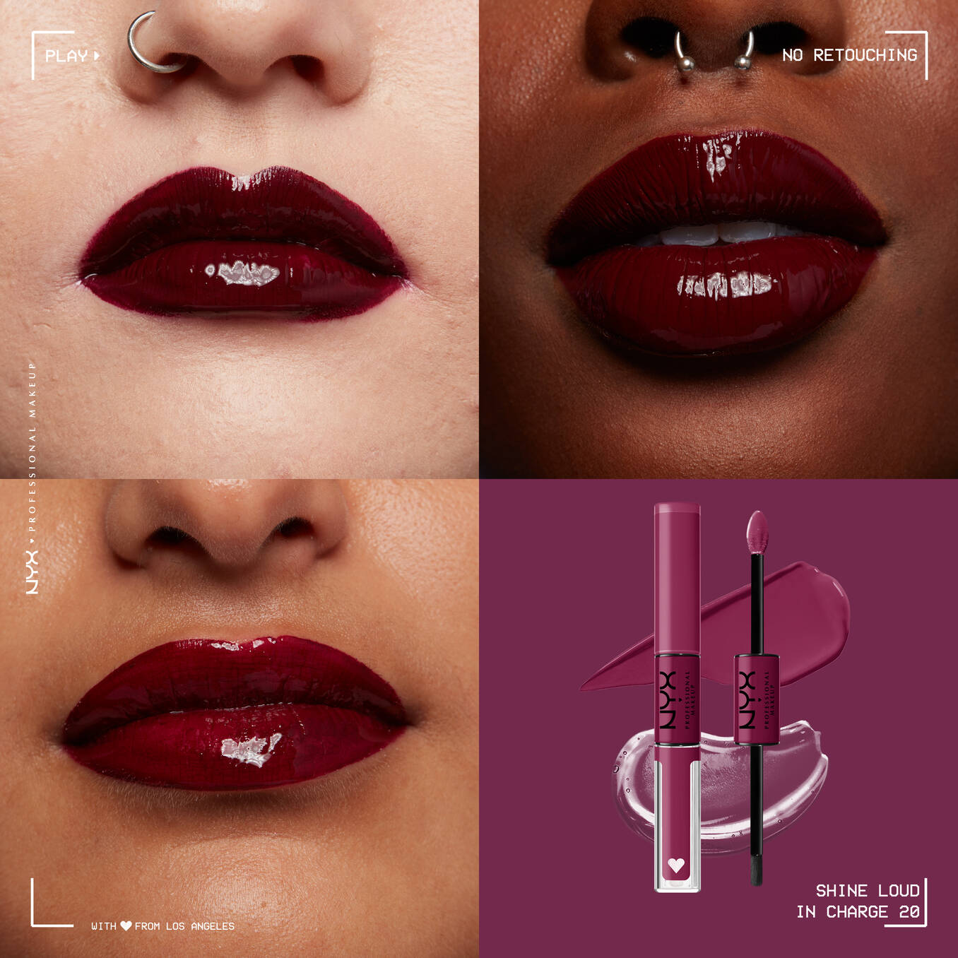 NYX Shine Loud Pro Pigment Lip Shine ملمّع شفاه عالي الصبغة وثبات طويل من نيكس