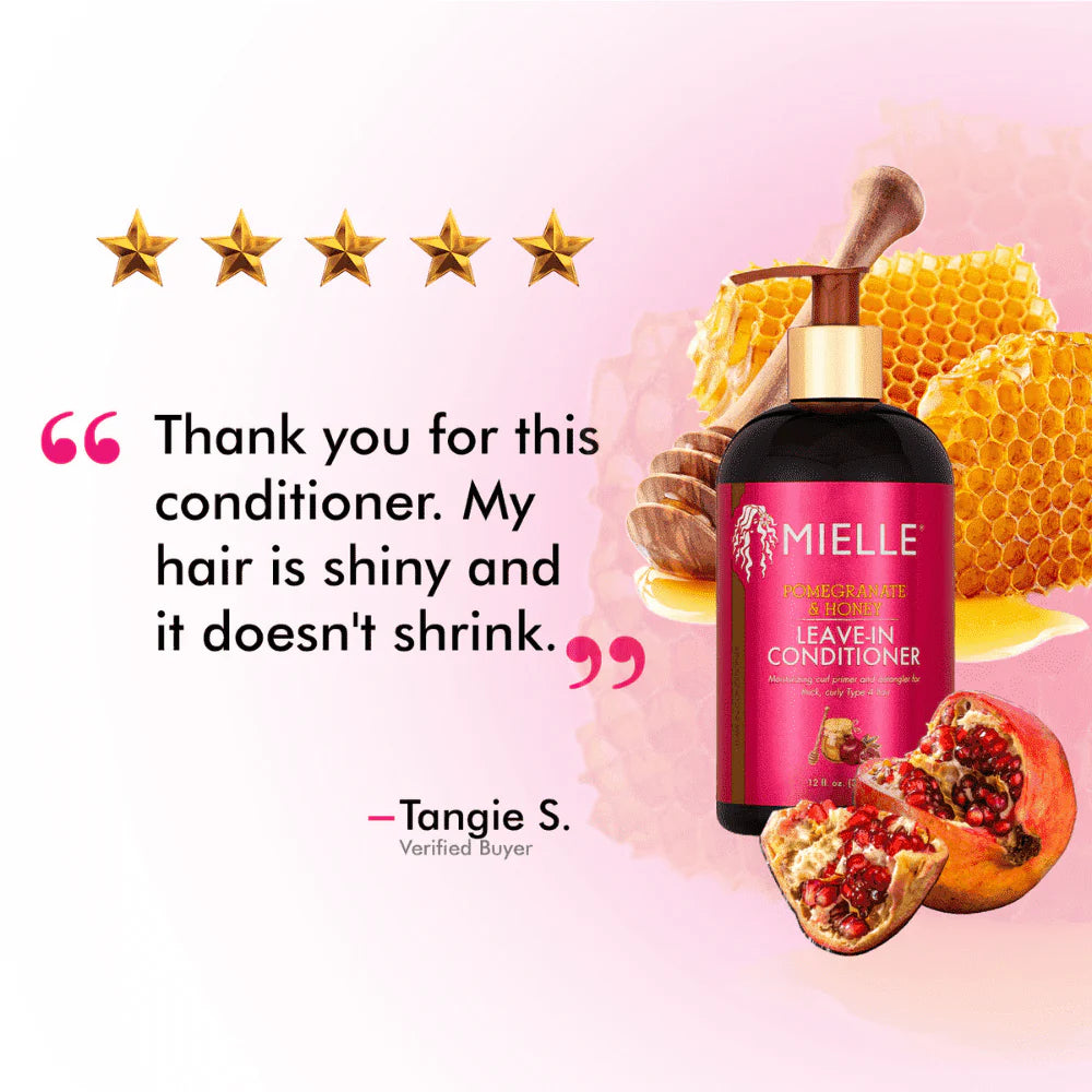 MIELLE Pomegranate & Honey Leave In Conditioner بلسم ليف ان بالرمان والعسل للشعر من ميلي