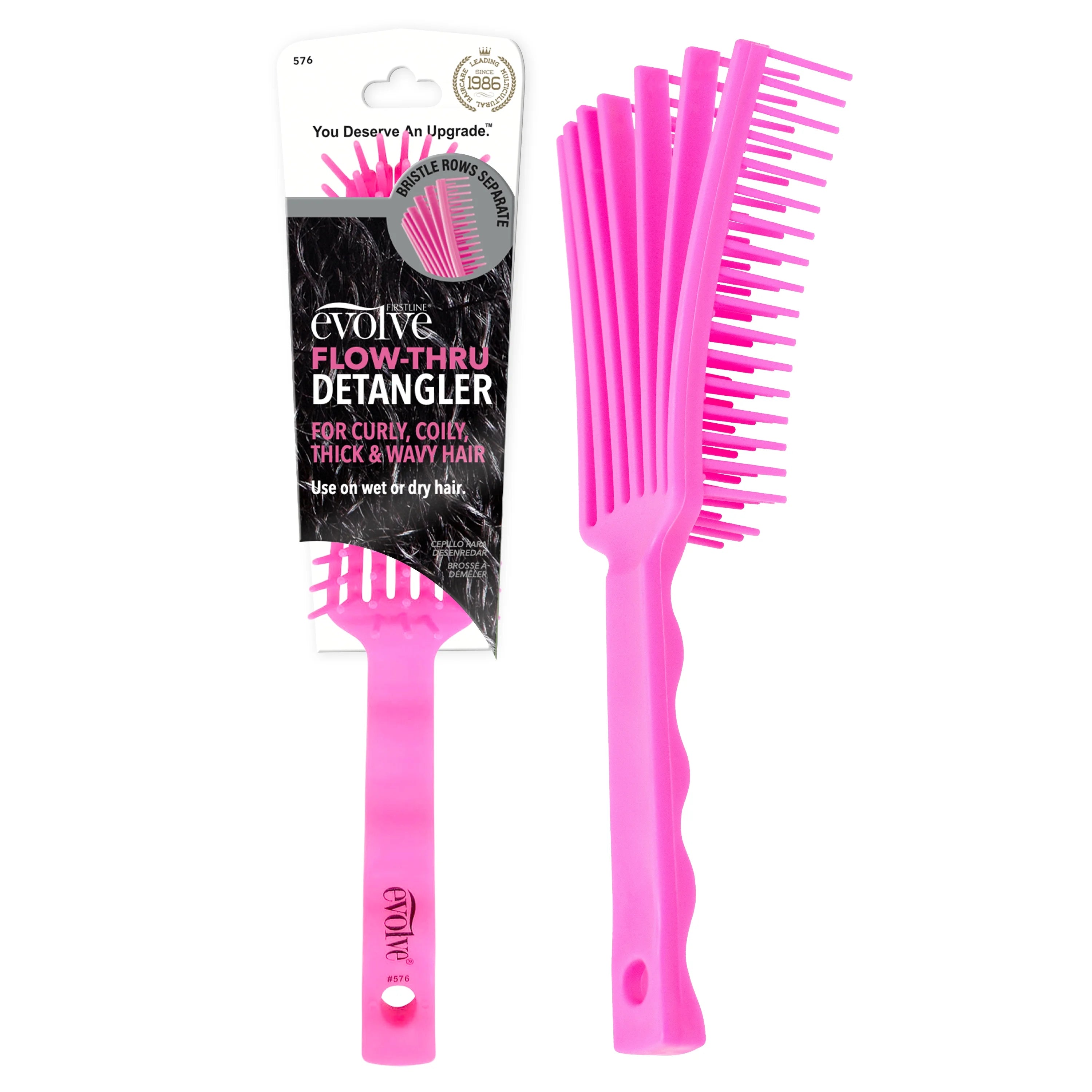 EVOLVE Flow Thru Detangler Hair Brush فرشاة تفكيك التشابك من ايفولف