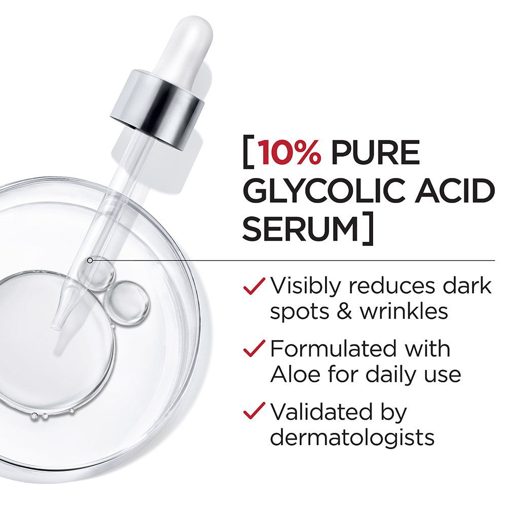 LOREAL PARIS Revitalift Derm Intensives Pure Glycolic Acid Serum سيروم التقشير الليلي المركز من لوريال باريس