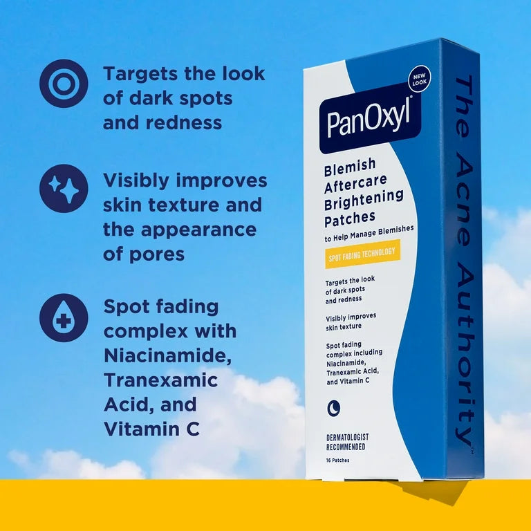 PanOxyl PM Blemish Aftercare Brightening 16 Patches لاصقات بانأوكسيل الليلية للعناية بالبثور