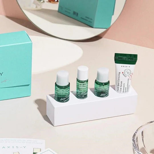 AXIS Y Mini Glow Set بكج العناية بالبشرة بالحجم الميني من اكسز واي