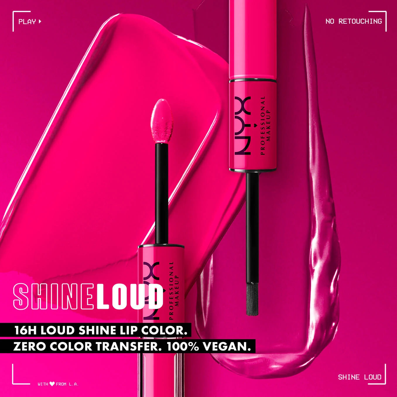 NYX Shine Loud Pro Pigment Lip Shine ملمّع شفاه عالي الصبغة وثبات طويل من نيكس