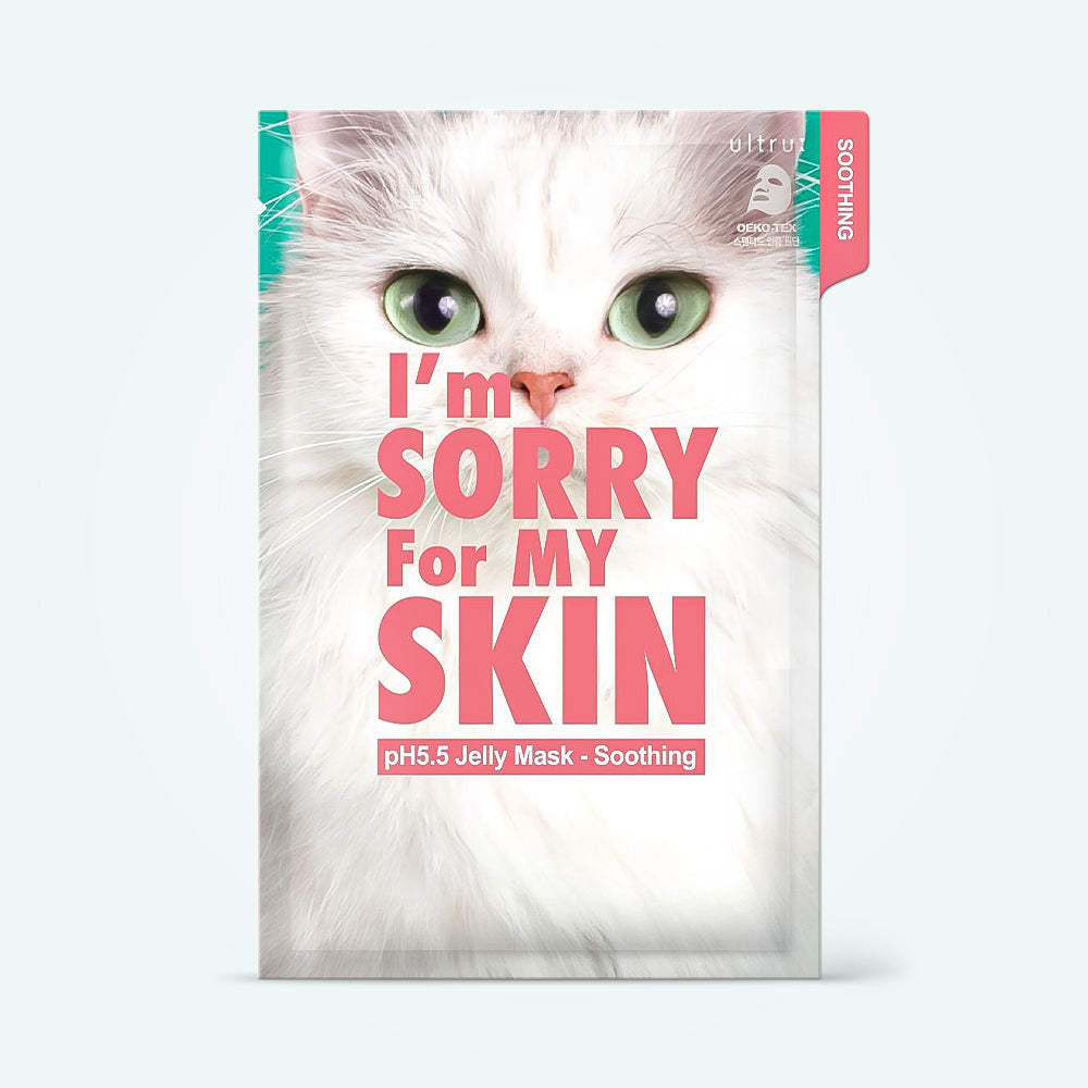 ULTRU IM SORRY FOR MY SKIN PH5.5 JELLY MASK  قناع جيلي لتنعيم وتهدئة البشرة