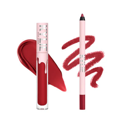 KYLIE JENNER Matte Lipstick & Lip Liner مجموعة أحمر الشفاه من كايلي جينير