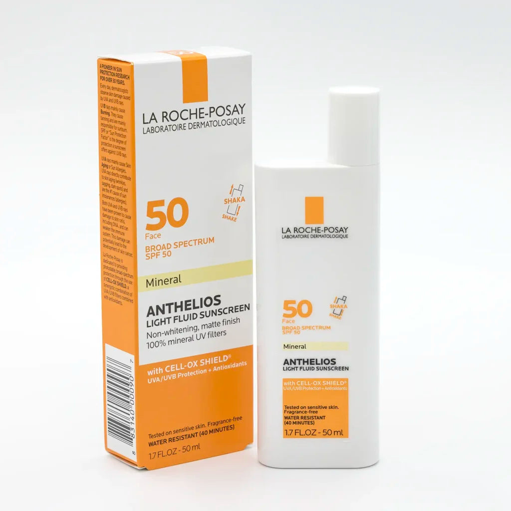 LA ROCHE-POSAY 50 Anthelios Light Fluid Sunscreen Mineral Zinc Oxide Sunscreen SPF 50