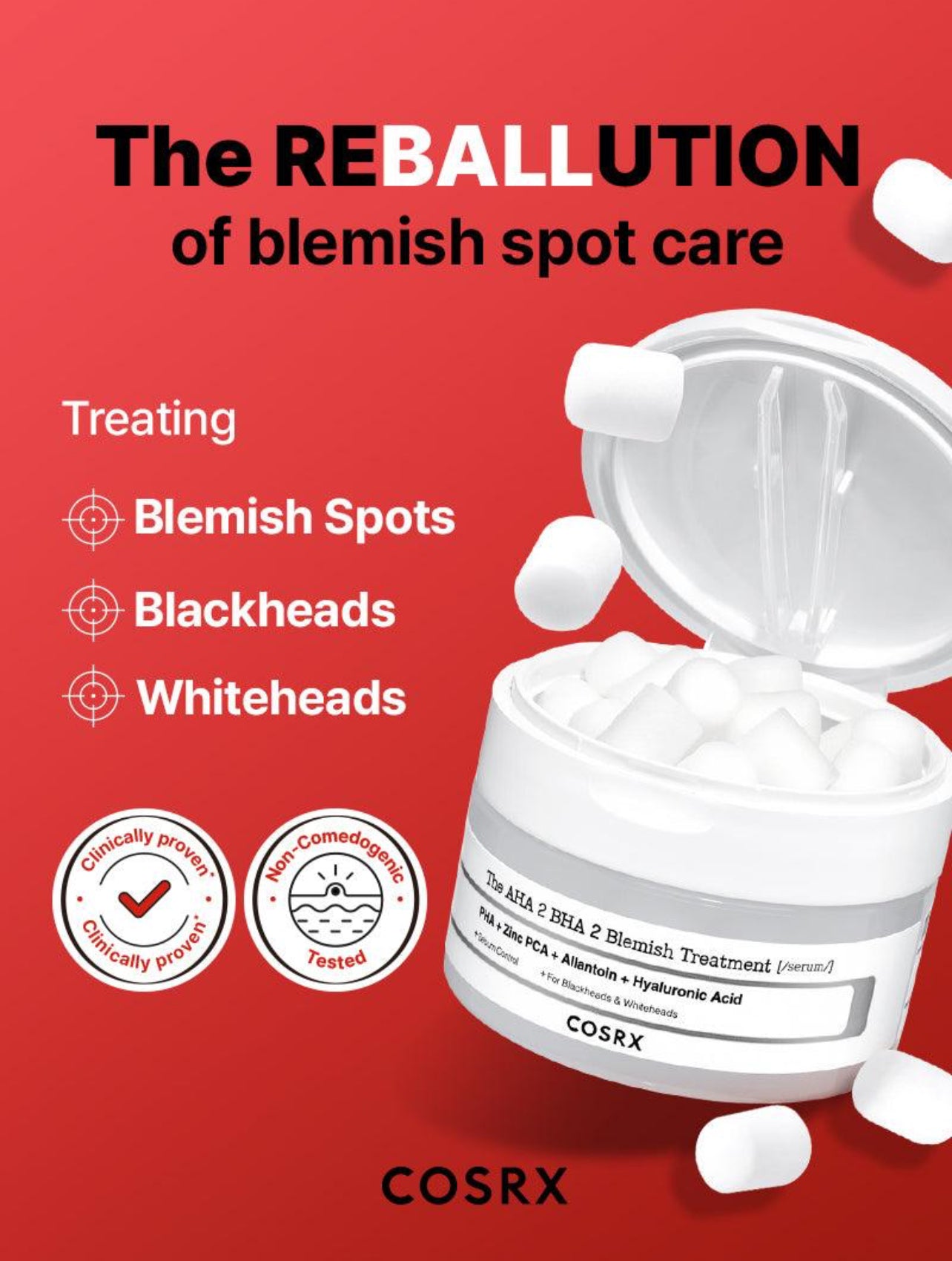 COSRX the AHA 2 BHA 2 Blemish Treatment serum سيروم البشرة المعالج والمقشر من كوزركس