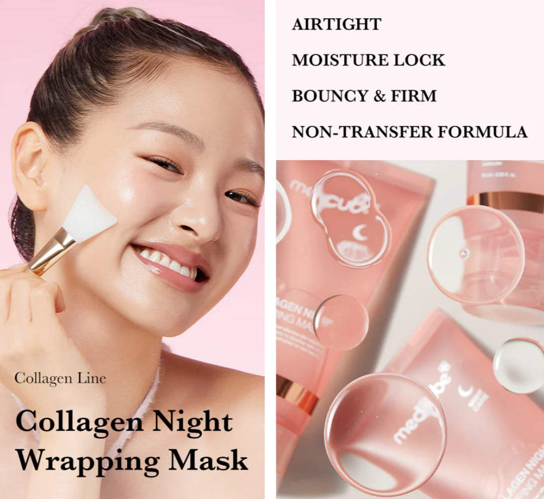 MEDICUBE COLLAGEN NIGHT WRAPPING MASK  قناع جل ليلي بالكولاجين من ميدكيوب