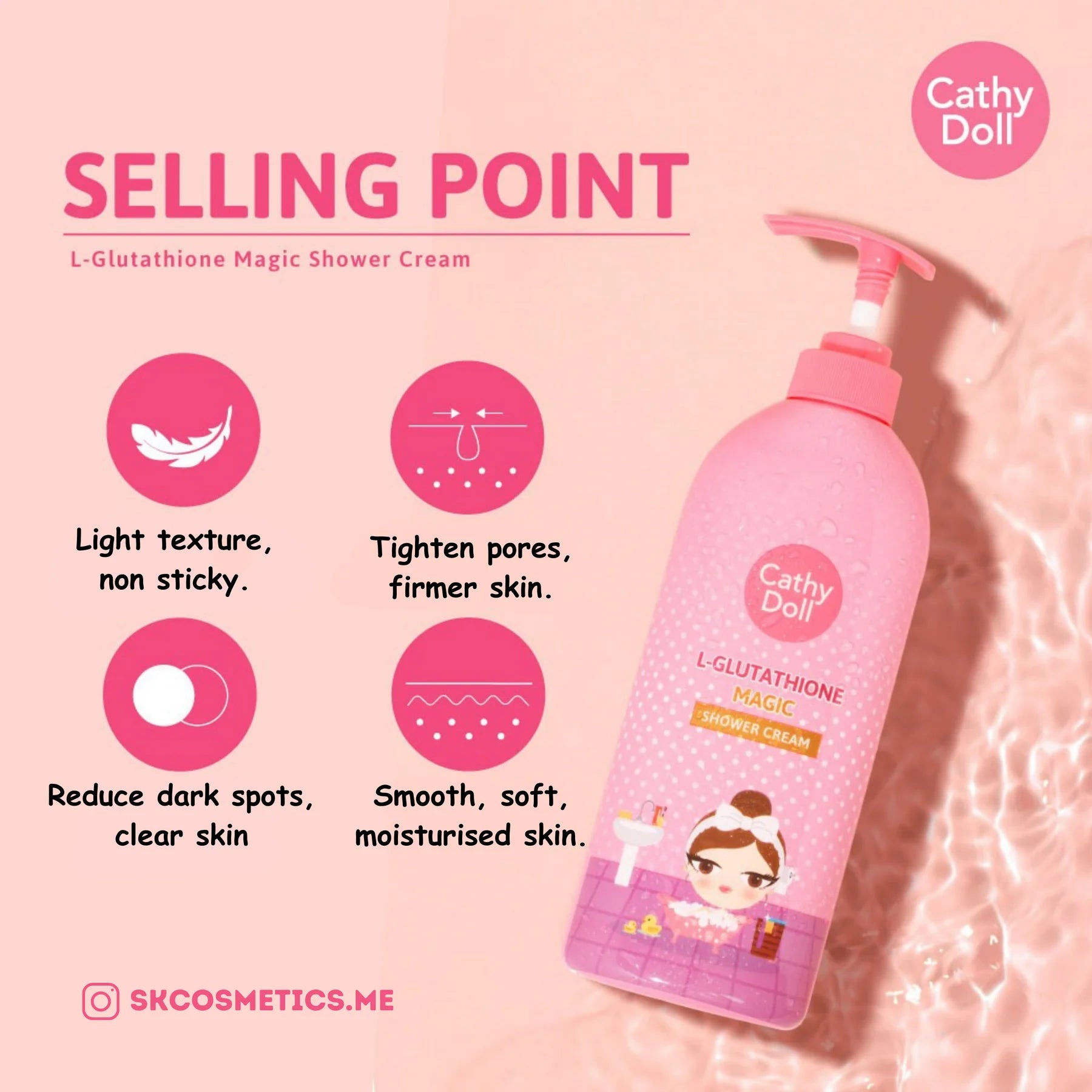CATHY DOLL L-GLUTATHIONE magic shower cream