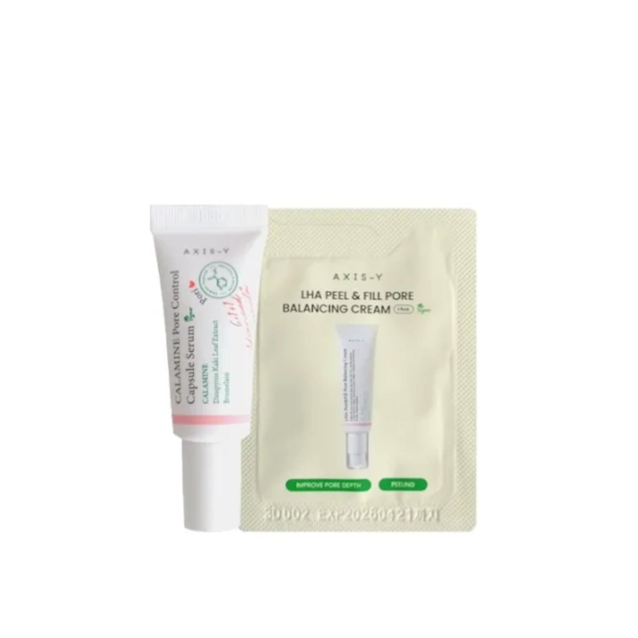 Axis Y Pore Care Mini Kit (CALAMINE Pore Serum & LHA Peel & Fill Pore Cream) مجموعة العناية بالمسام من اكسز واي