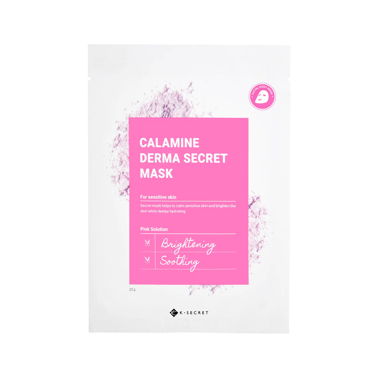 K SECRET calamine derma secret mask pink solution مجموعة اقنعة ورقية بالكلاماين