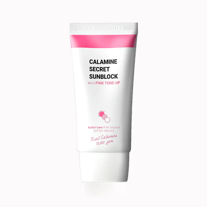 K SECRET calamine secret sunblock with pink tone up for all skin type spf 50+ pa++++