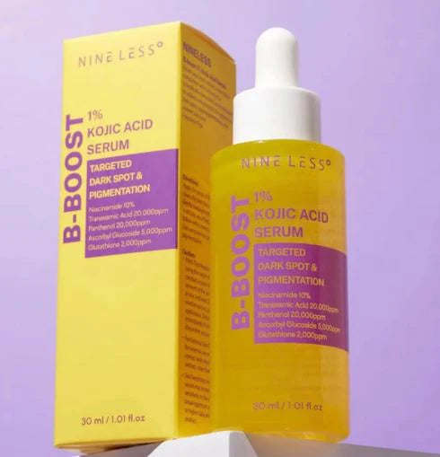 NINELESS B-boost 1% kojic acid serum targeted dark spot & pigmentation سيروم الكوجك اسد من ناين ليس
