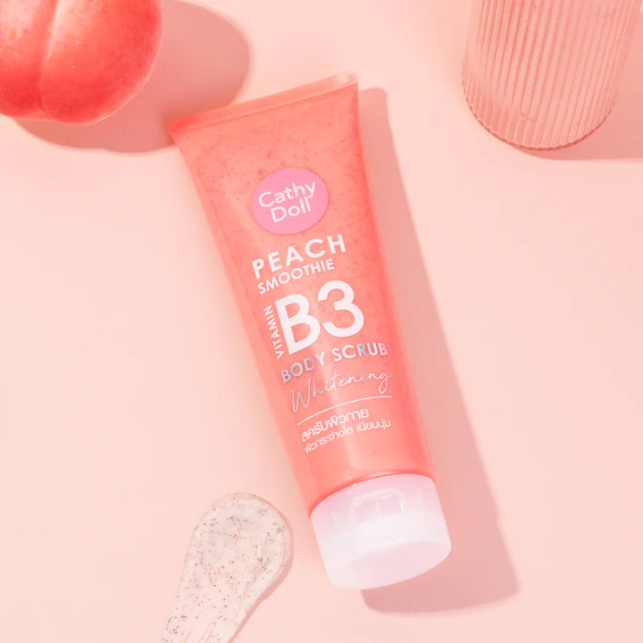 CATHY DOLL Peach Smoothie Vitamin B3 body scrub Whitening