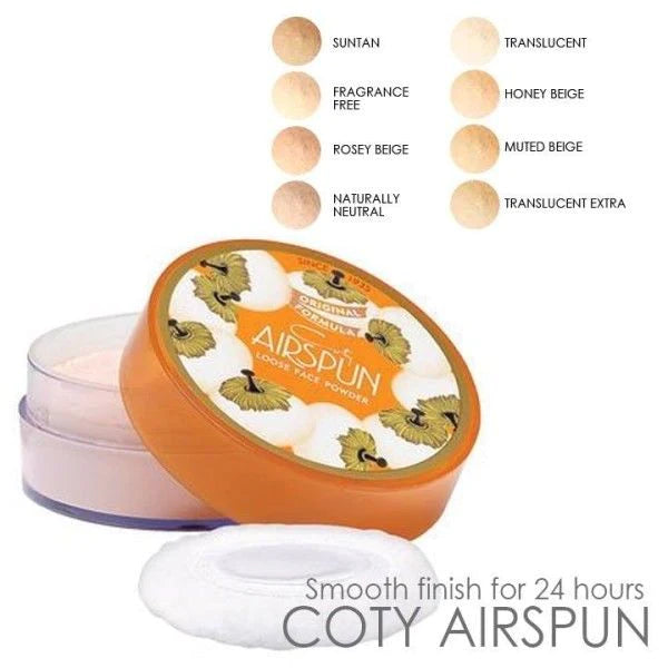 Coty Airspun loose face powder لوس باودر ايرسبون كوتي