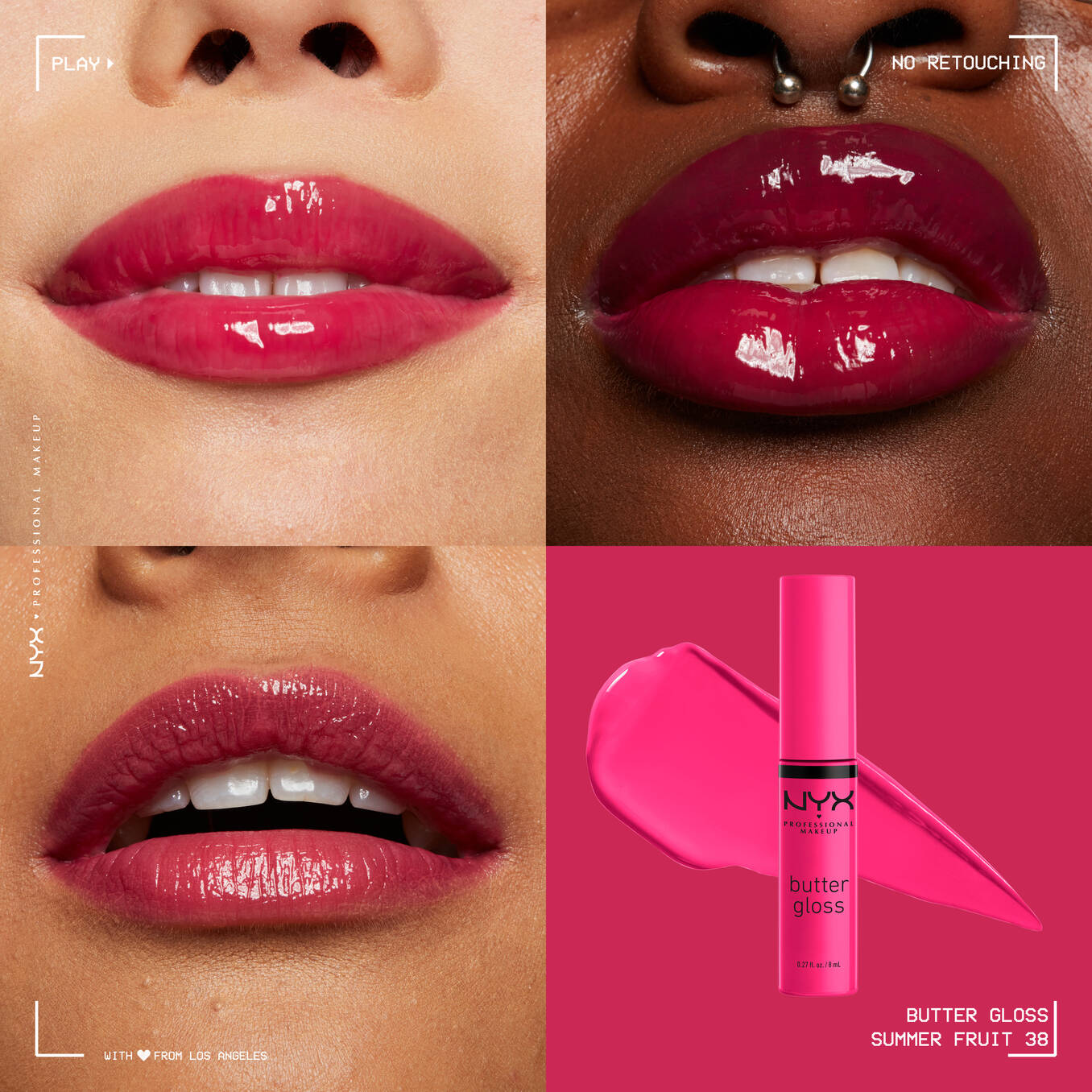 NYX Professional Makeup Butter Gloss lipstick كلوس الشفاه من نيكس
