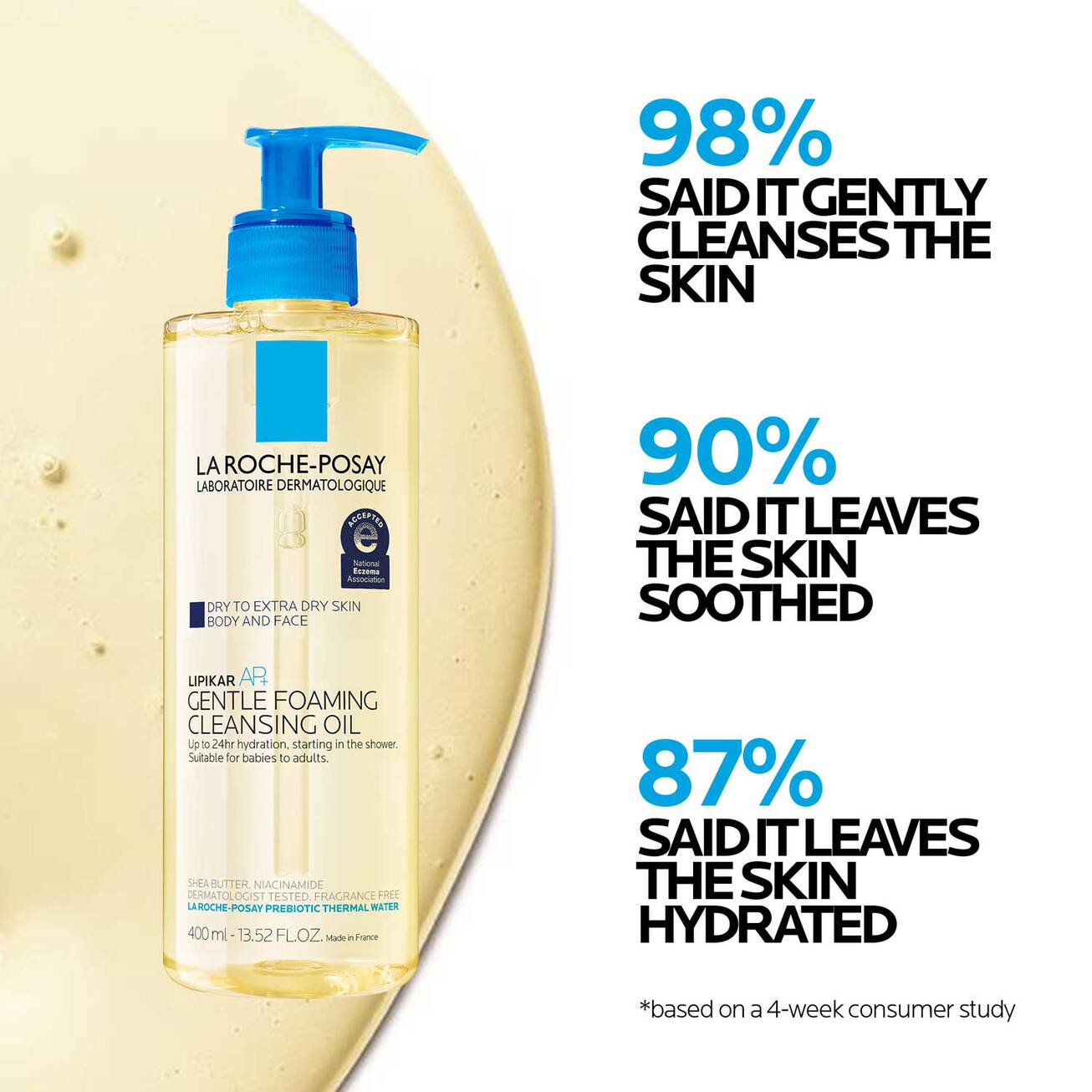 LA ROCHE POSAY Lipkar AP+ Gentle Foaming Cleansing Oil غسول الجسم و الوجه الزيتي من لاروش بوزيه
