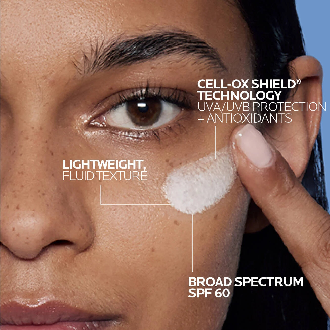 LA ROCHE POSAY 60 Face Broad Spectrum SPF 60 Anthelios Light Fluid Sunscreen Ultra Light واقي الشمس من لاروش بوزيه