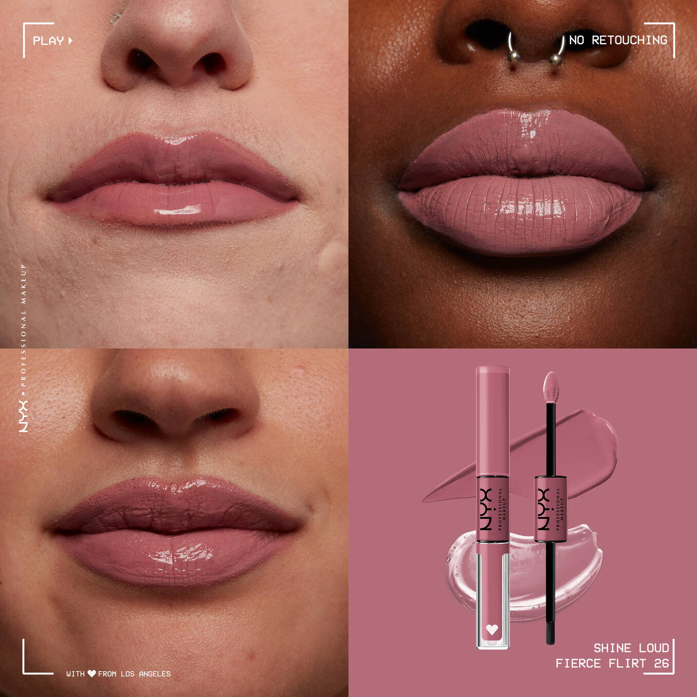 NYX Shine Loud Pro Pigment Lip Shine ملمّع شفاه عالي الصبغة وثبات طويل من نيكس