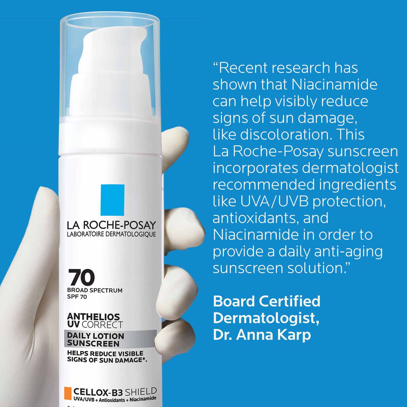 LA ROCHE POSAY 70 Anthelios UV Correct Daily Lotion Sunscreen SPF70 واقي الشمس من لاروش بوزيه