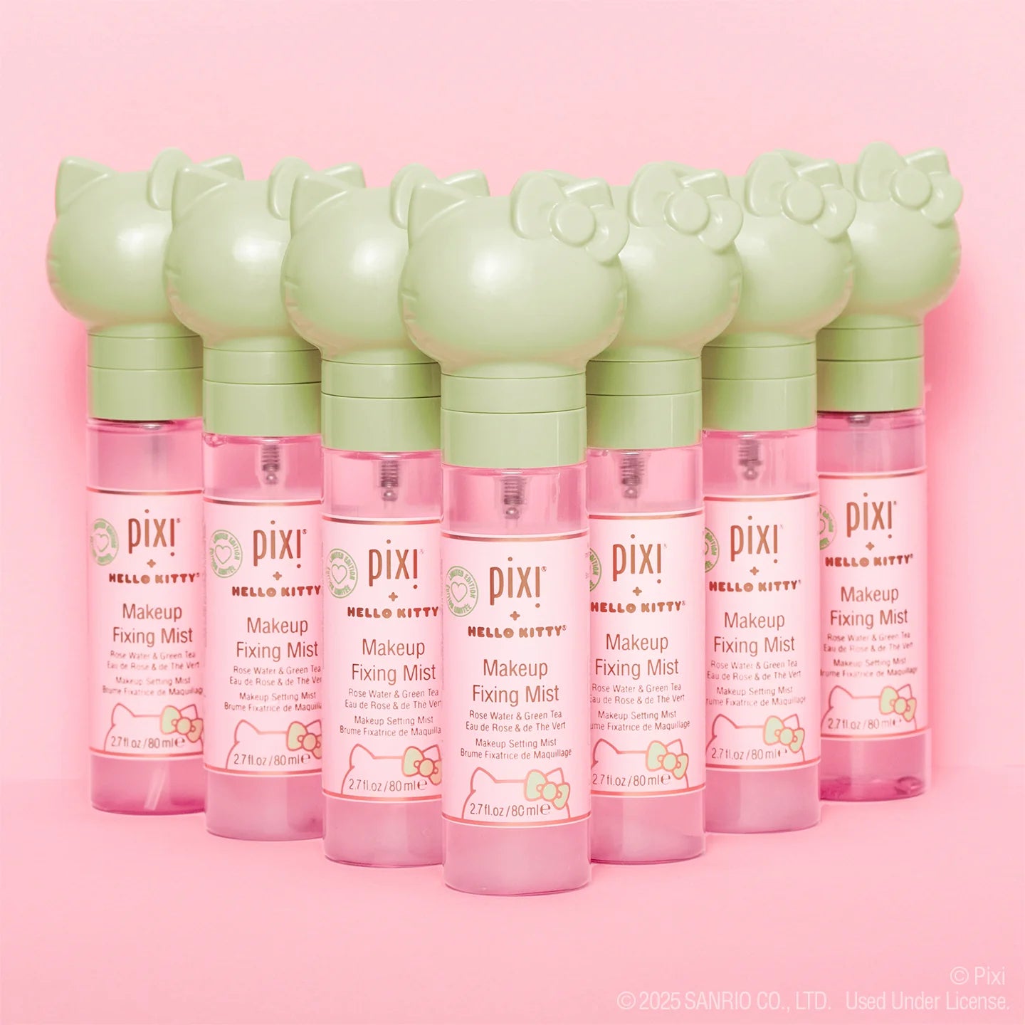 PIXI Hello Kitty Makeup Fixing Mist Rose Water & Green Tea مست مثبت للمكياج من بيكسي