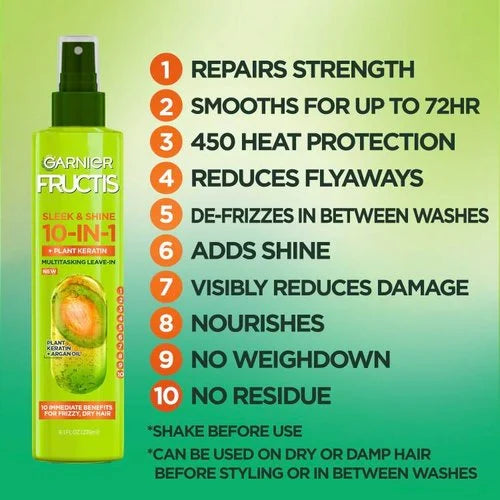 Garnier Fructis Sleek & Shine 10-in-1 Leave-In Spray
