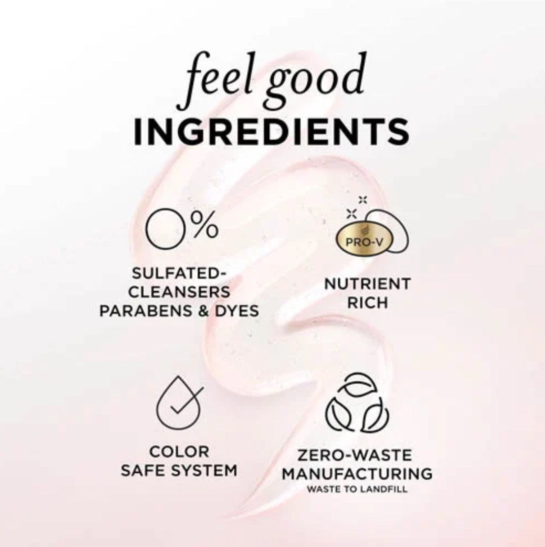 Pantene Pro-V Nutrient Blends Miracle Moisture Boost With Rose Water Sulfate Free Conditioner بلسم بانتين برو-في نيوتريينت بليندز ميراكِل مويسچر