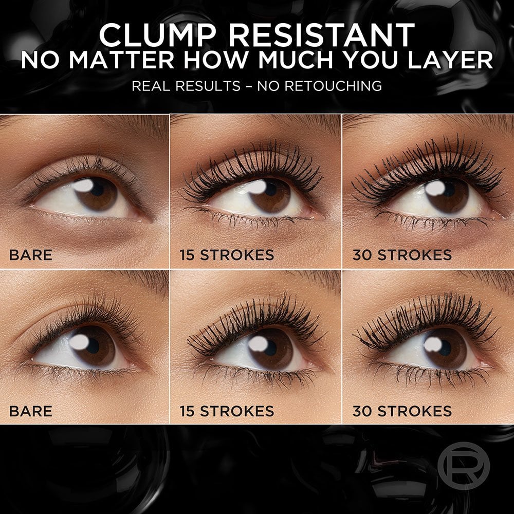 LOREAL PARIS Washable Paradise Big Deal Mascara black brown ماسكاراحجم وكثافة قابلة للبناء بلا حدود لوريال باريس