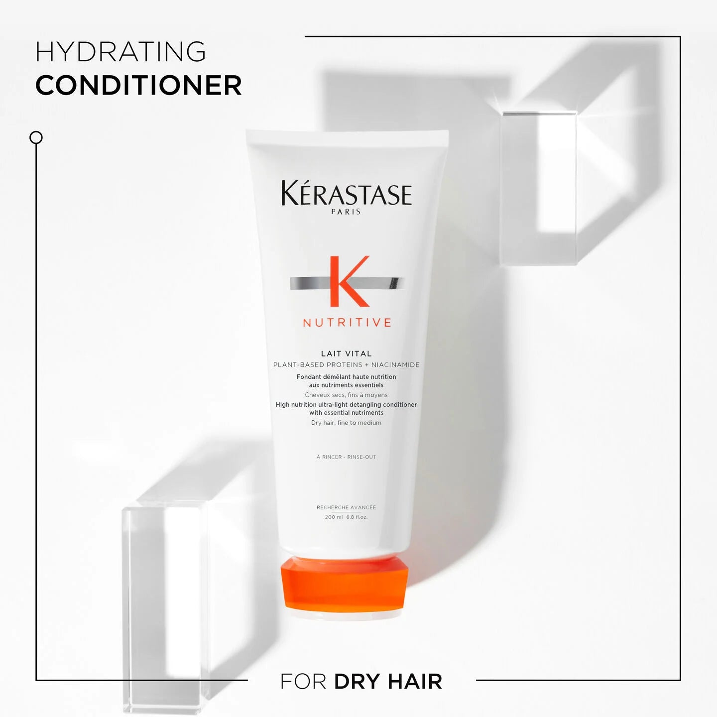 KERASTASE PARIS Nutritive Lait Vita Plant-Based Proteins + Niacinamide For Dry Hair, Fine to Medium معالج الشعر بالبروتين والنياسينمايد من كيراستاس ￼